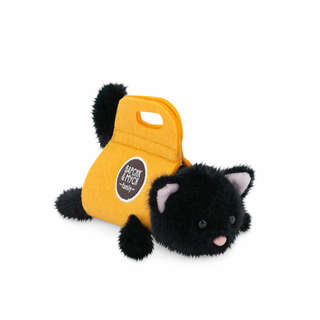 Котенок в переноске, 17 см, черный, мягкая игрушка Orange TOYS