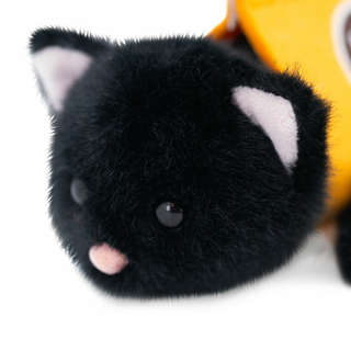 Котенок в переноске, 17 см, черный, мягкая игрушка Orange TOYS 5