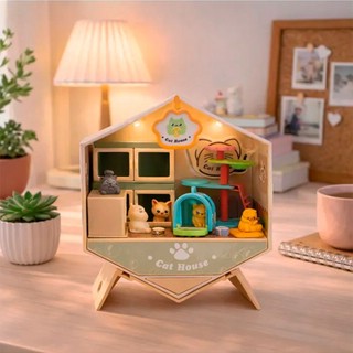 Румбокс 'Смастери свой домик' с 5 котиками, с подсветкой, KiddiePlay 42703 4