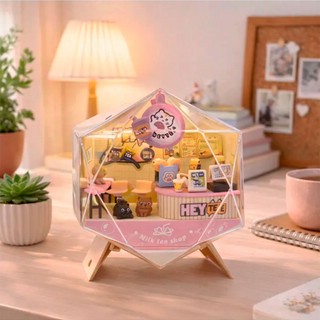 Румбокс 'Смастери свой домик' с 3 котиками, с подсветкой, KiddiePlay 42702 4