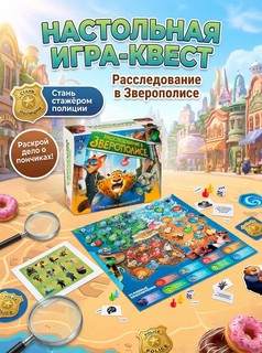 Настольная игра 'Расследование в Зверополисе', Dream Makers 2602C 2