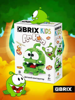 3D Конструктор 'Ам Ням' пластик, 204 детали, QBRIX KIDS 30061