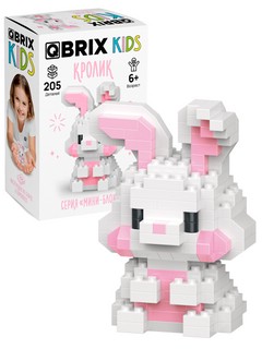3D Конструктор 'Кролик' пластик, 205 деталей, QBRIX KIDS 3202...