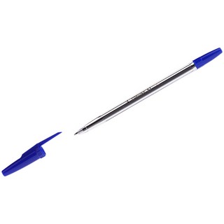 Ручка шариковая Corvina "51 Classic" синяя 1.0 мм, прозрачный корпус