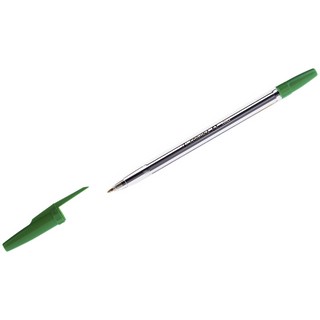 Ручка шариковая Corvina "51 Classic" зеленая 1.0 мм, прозрачный корпус