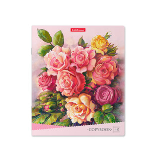 Тетрадь 'Розы' А5, 48 листов, линейка ErichKrause