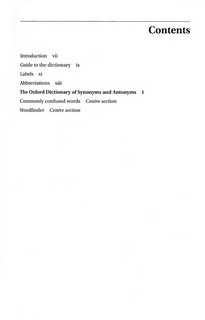 Oxf Dict of Synonyms and Antonyms 2