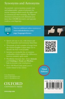 Oxf Dict of Synonyms and Antonyms 8