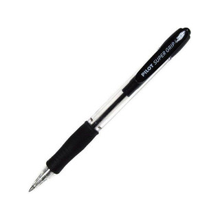 Ручка шариковая Pilot 'Supergrip', автоматическая, цвет: черный