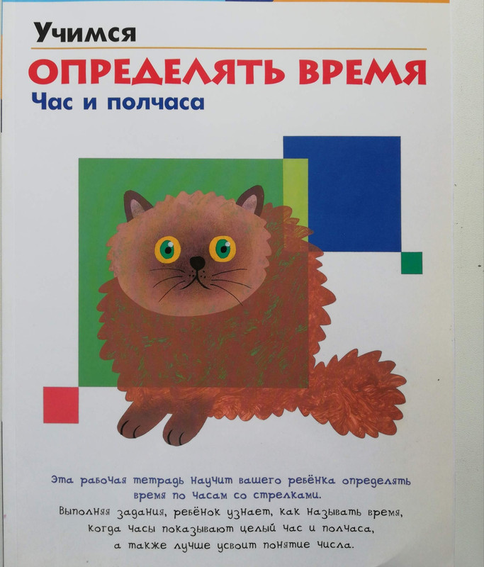 Учимся определять время. Час и полчаса. Рабочая тетрадь
