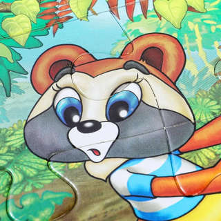 Крошка Енот, Книжка с пазлами 3