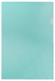 Папка-уголок Comix, А4, прозрачная, зеленая