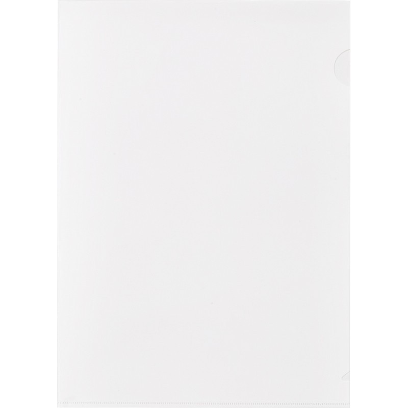 Папка-уголок Comix, А4, прозрачная