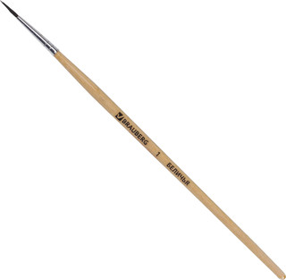 Кисть художественная белка, круглая, №1