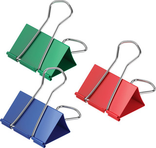 Зажимы для бумаг ErichKrause, цветные, 15 мм, 12 шт 2