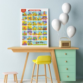 Букварь: Учимся читать с 2-3 лет: 10 развивающих плакатов 2