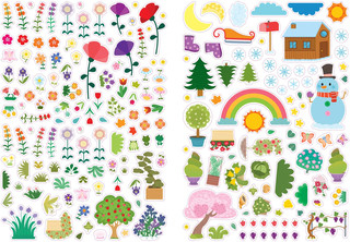 600 наклеек. Окружающий мир 7