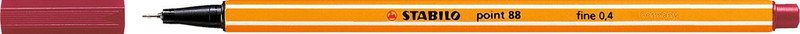 STABILO Ручка капилярная Point 88/50 темно-красная