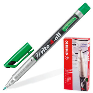 Маркер-ручка перманентная для CD Stabilo 'Write', 0,7 мм, зелёная