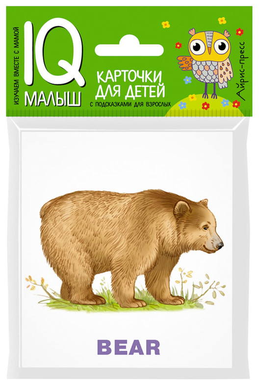 English Зоопарк. Обучающие карточки для детей