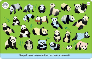 Робинс Обучающая игра Асборн Карточки Тренируем зрение 3