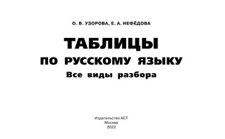 Таблицы по русскому языку. Все виды разбора 3