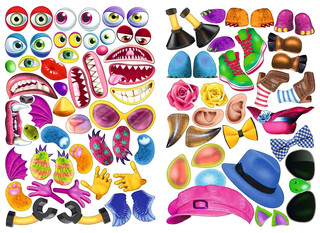 Сделай своего чудика. Зы-Зыка (+ наклейки) 4