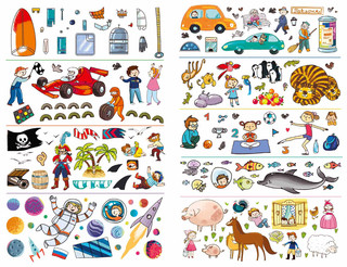 Переводные картинки. Для мальчиков 5