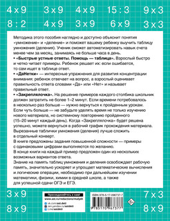 Быстро учим таблицу умножения 8