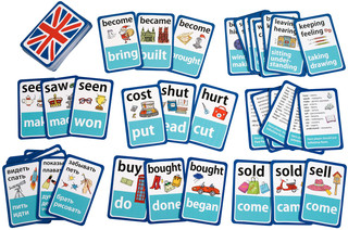 Айрис-пресс Обучающая игра Английские неправильные глаголы Уровень 1 Красный 3