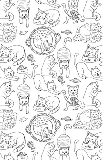 #Котики. Мур-мур-терапия. Раскраска-антистресс вместо таблеток 5