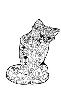 #Котики. Мур-мур-терапия. Раскраска-антистресс вместо таблеток 9