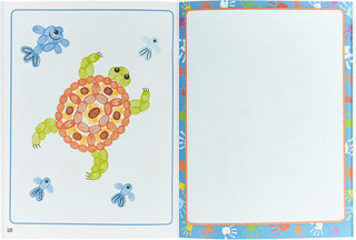 Рисуем пальчиками. Разноцветные обитатели моря. Развивающее пособие 2