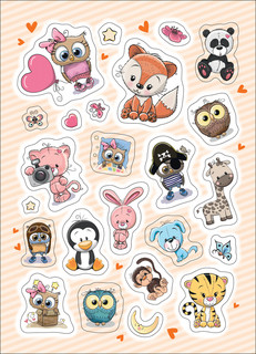 Самые милые наклейки. 100 наклеек 3