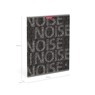 Тетрадь А5, 96 л, клетка, на скрепке, 'Noise' ErichKrause 3