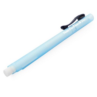 Ластик-карандаш выдвижной Pentel Click Eraser 2, синий корпус, артикул ZE11T-C
