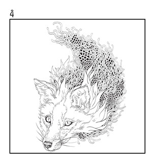 Лисы. Рисунки для медитаций 5