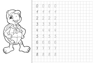 Прописи. Пишем цифры 3