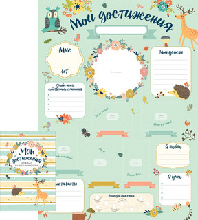 Плакат ко дню рождения. Мои достижения 1