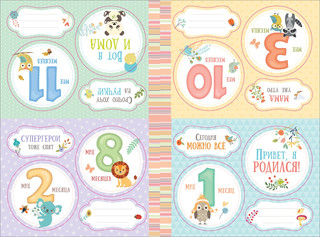 Наш малыш. Наклейки для фотосессий от рождения до года. 2