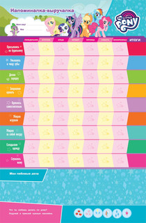 Мой маленький пони. Мотиватор. Плакат с многоразовыми наклейками 3