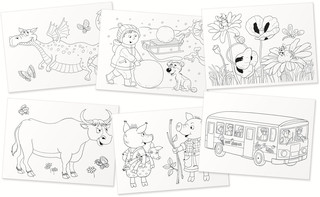 Развивающие игры. Что общее? Раскраска-игра (мини) 4