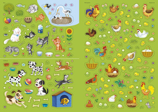 Домашние животные. Книга с наклейками (600 наклеек) 6