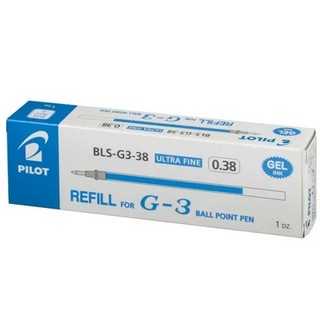 Стержень для гелевой ручки G3, синий, 0.38 мм Pilot 3