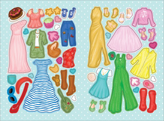 Наряди куклу. На прогулке 2