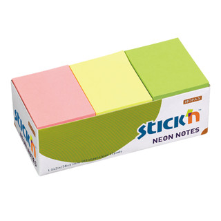 Блок самоклеящийся бумажный Stick`n 21131 38x51мм 100лист. 70г/м2 неон. цвет ассорти 2