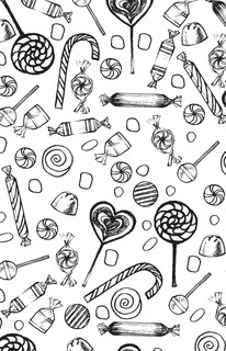 Сладости и шалости. Вкуснейшая раскраска. Раскраски антистресс 12