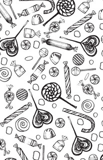 Сладости и шалости. Вкуснейшая раскраска. Раскраски антистресс 13