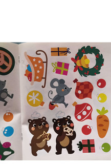 Наклейки для малышей. Новогодняя елочка 7