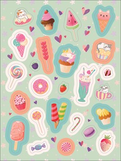 Самые вкусные наклейки. 100 наклеек 2